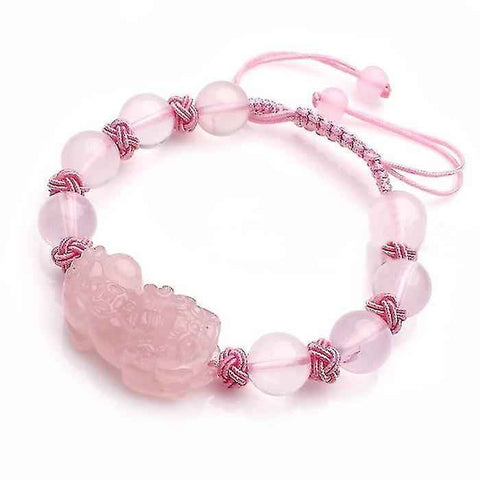 Pink Women's Bracelet Natural Pink Crystal Bracelet