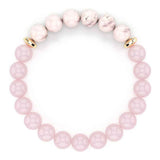 Rose Quartz Bracelet For Women, Rose Quartz Crystal, Pink Opal Peru, Hematite, Anxiety Bracelet For Women, Ultra Cute Pink Bracelets For Women