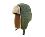 Bomber Hats Windproof Warm Keeping Thickened Cycling Skiing Ear Flap Snow Hats for Winter-Green