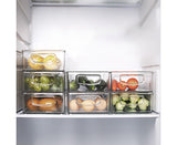 Refrigerator Organizer Bins Clear