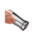 Salt Spice Shaker Dispenser Adjustable Pour Holes Stainless Steel Pepper Box Can-Silver