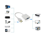 1080P HDMI-compatible Male to VGA Female Adapter Converter Video Cable Cord for PC HDTV DVD - Black