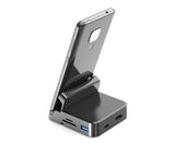 5 in1 Type C to HDMI-compatible Adapter USB 3.0/2.0 TFCard Slot Converter Holder - Black