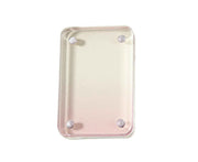 Card Brick grip Suction Transparent Visible DIY Store Photos Gradient Color Flowing Sand Mahjong Size Card Case Album Home Supply - Pink
