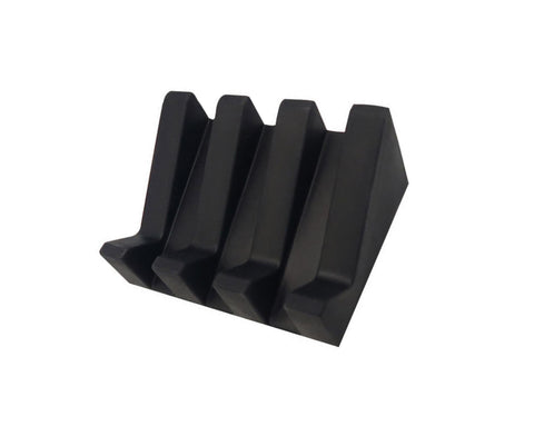 Soap Dish Easy Clean Self-draining Silicone Convenient Quick Drainage Soap Rack Toilet Supplies -Black