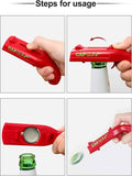 Beautiful Gift 2 Pack Beer Bottle Opener Cap Gun,Kitchen Gadgets Novelty Unique Gifts for Men