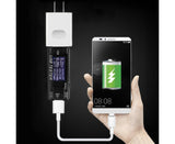 USB Tester Plug And Play Digital Display Timer Sensitive Touch 8 Functions Data Storage High Accuracy Charger Tester for Cell Phone - Black