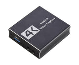 Video Capture Card 1080P High Speed 4K HDMI-compatible to USB3.0 Game Capture Device for Live Streaming - Black