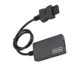 WII2 to HDMI-compatible Converter Portable 3.5mm Audio Jack Plug and Play High Clarity WII2 to HDMI-compatible Adapter for TV - Black