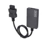 WII2 to HDMI-compatible Converter Portable 3.5mm Audio Jack Plug and Play High Clarity WII2 to HDMI-compatible Adapter for TV - Black