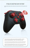 Wireless Game Controller for Switch,PC,Android & PS3 - Pro Gaming Gamepad with Bluetooth,Turbo & Vibration - Black Red