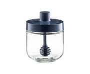 One-piece Design Seasoning Jar Smooth Edge Glass Multi-purpose Spice Bottle Cooking Gadget-Blue
