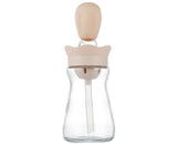 200ML 2 in 1 Glass Oil Bottle with Silicone Brush-Pink