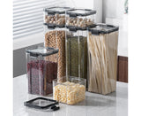 Clear Food Storage Box Container Moisture Proof Grain Bottle Jar Kitchen Supply-4