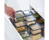 Clear Food Storage Box Container Moisture Proof Grain Bottle Jar Kitchen Supply-4