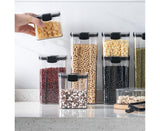 Clear Food Storage Box Container Moisture Proof Grain Bottle Jar Kitchen Supply-4