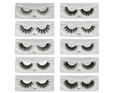 10 Pairs Eyelash Reusable Thick Imitation Faux Mink Hair Makeup Eye Lash for Decoration