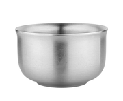 Stainless Steel Double Wall Insulated Round Rice Soup Bowl Kitchen Tableware-12.5cm