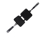 Sandwich Pan, Double-Sided Non-Stick Breakfast Frying Pan, Flat Bottom Panini Maker