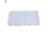Craft Tray Plate Fruit Bowl Silicone Square Rectangle Shape Resin Mold DIY Tool-8#