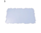 Craft Tray Plate Fruit Bowl Silicone Square Rectangle Shape Resin Mold DIY Tool-8#