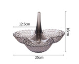 Practical Stable Dessert Plate Multi-use Exquisite Plastic Structure Cake Plate for Home-Black