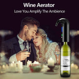 Wine Aerator Electric Wine Decanter One Touch Red - White Wine Accessories Aeration Work with Wine Opener for Beginner Enthusiast - Spout Pourer - Wine Preserver - Red