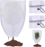 2 Pack Plant Protection Plant Overwintering Cover, Overwintering Protection Veil with Zipper for Trees, Palms, Outdoor Use (80 * 100)
