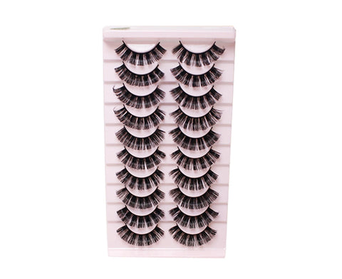 20Pcs/Set False Eyelash Comfortable to Wear 3D Effect Beauty False Eye Lashes