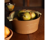 Multifunctional Drain Basket Burrs-free Plastic Double-Layer-Brown S