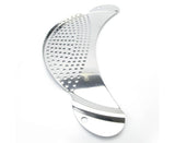 Pot Pan Strainer Board Crescent Shape Draining Hole Wash Fruit Vegetable Filter-Silver