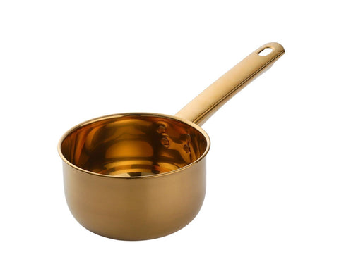 1L Water Scoop Anti-rust Stainless Steel Bathing Ladle-Golden