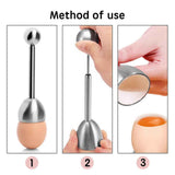 Stainless Steel Egg Topper & Cutter - 13.2 x 3.6 cm