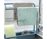 Sink Drain Tray Plastic Quick Drainage Storage Rack-Blue