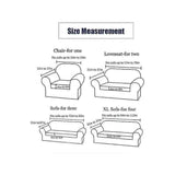 2 Seater Stretch Sofa Cover with Armrests 145-185cm