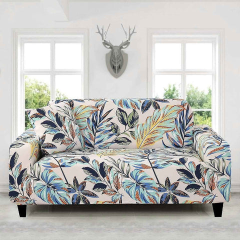 2 Seater Stretch Sofa Cover with 1 Cushion Cover Universal Fit 145-180cm