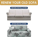 3 Seater Stretch Sofa Cover with Armrests Universal Fit 190-230cm