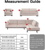 3 Seater Sofa Cover with Armrests and 1 Cushion Cover Stretch Protector