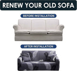 3 Seater Sofa Cover with Armrests and 1 Cushion Cover Stretch Protector