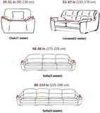 3 Seater Stretch Sofa Cover with Armrests Gold Leaf Print Design 185-230cm