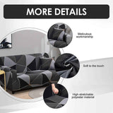 3 Seater Elastic Sofa Cover Stretch Couch Slipcover 190-230cm