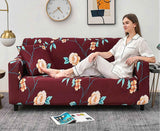 2 Seater Jacquard Elastic Sofa Cover Anti-Slip Stretch Slipcover