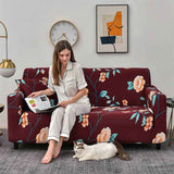 2 Seater Jacquard Elastic Sofa Cover Anti-Slip Stretch Slipcover