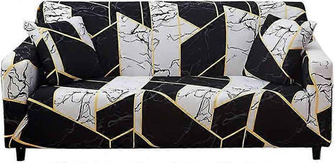 2 Seater Elastic Sofa Cover with Armrests Armchair Furniture Protector Universal Fit