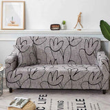2 Seater Waterproof Elastic Sofa Cover Set Dustproof Sofa Protector with Cushion Mat 145-180cm