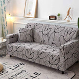 2 Seater Waterproof Elastic Sofa Cover Set Dustproof Sofa Protector with Cushion Mat 145-180cm