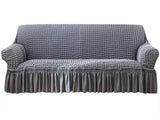 Stretch Sofa Cover for 2 Seats - Grey Slipcover