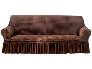 Stretch Sofa Cover for 3 Seats - Coffee Slipcover