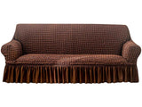 Stretch Sofa Cover for 3 Seats - Coffee Slipcover