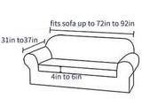 Stretch Sofa Cover for 3 Seats - Coffee Slipcover